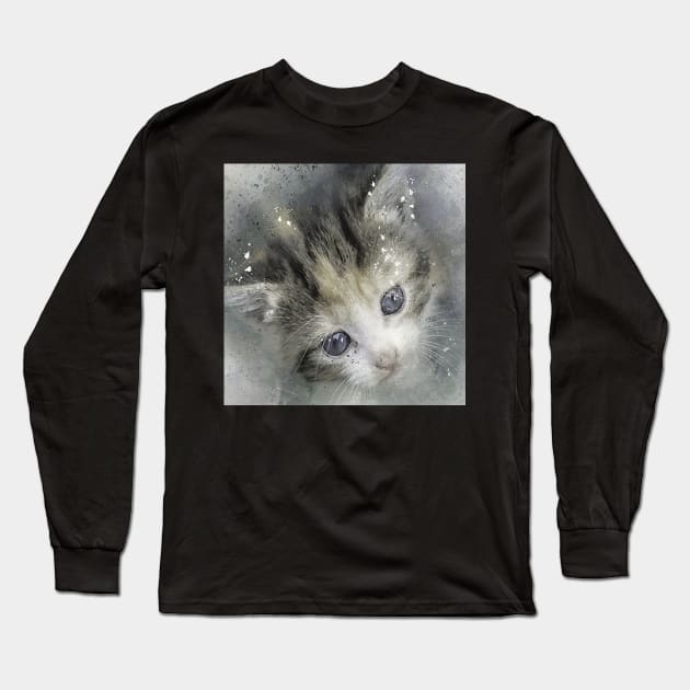 Cat Lover Kitten Design, Apparel, Home Decor & Gifts Long Sleeve T-Shirt by tamdevo1